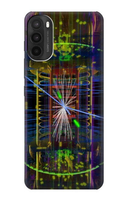 W3545 Quantum Particle Collision Hülle Schutzhülle Taschen und Leder Flip für Motorola Moto G71 5G