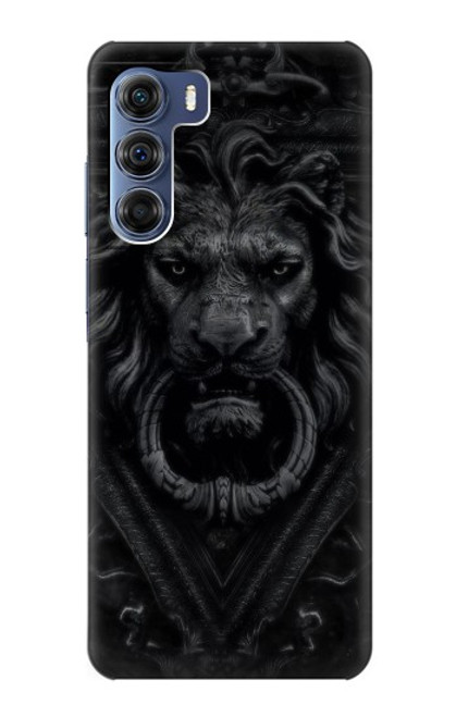 W3619 Dark Gothic Lion Hülle Schutzhülle Taschen und Leder Flip für Motorola Edge S30