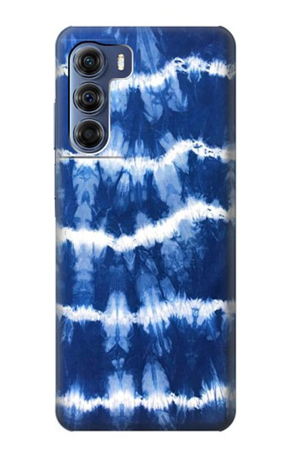 W3671 Blue Tie Dye Hülle Schutzhülle Taschen und Leder Flip für Motorola Edge S30
