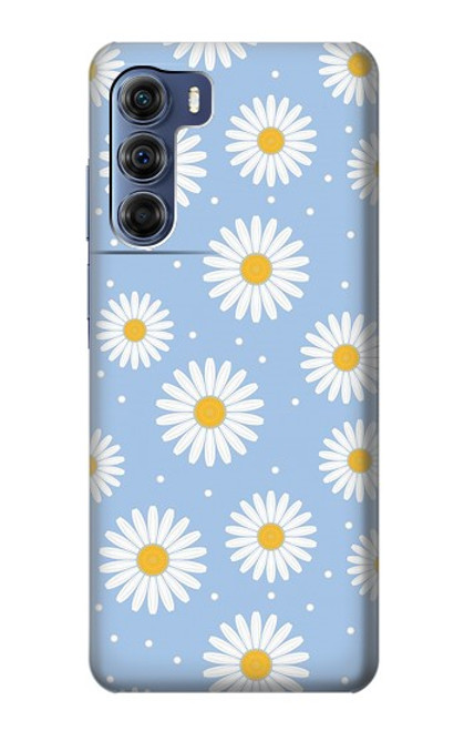 W3681 Daisy Flowers Pattern Hülle Schutzhülle Taschen und Leder Flip für Motorola Edge S30