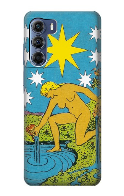 W3744 Tarot Card The Star Hülle Schutzhülle Taschen und Leder Flip für Motorola Edge S30