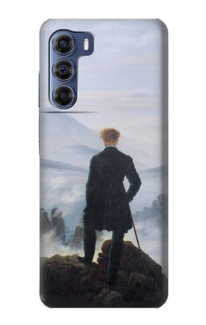 W3789 Wanderer above the Sea of Fog Hülle Schutzhülle Taschen und Leder Flip für Motorola Edge S30