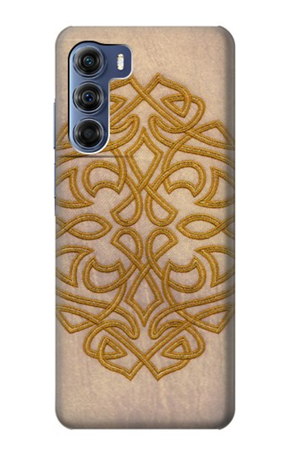 W3796 Celtic Knot Hülle Schutzhülle Taschen und Leder Flip für Motorola Edge S30