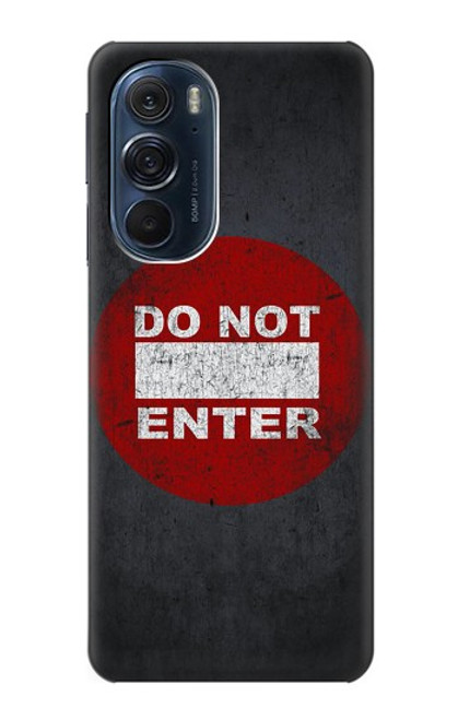 W3683 Do Not Enter Hülle Schutzhülle Taschen und Leder Flip für Motorola Edge X30