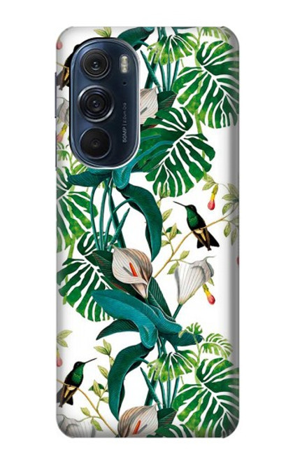 W3697 Leaf Life Birds Hülle Schutzhülle Taschen und Leder Flip für Motorola Edge X30