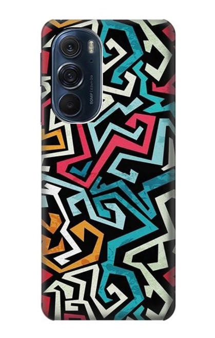 W3712 Pop Art Pattern Hülle Schutzhülle Taschen und Leder Flip für Motorola Edge X30