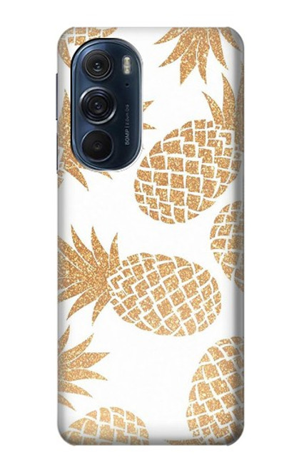 W3718 Seamless Pineapple Hülle Schutzhülle Taschen und Leder Flip für Motorola Edge X30