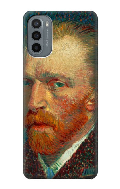 W3335 Vincent Van Gogh Self Portrait Hülle Schutzhülle Taschen und Leder Flip für Motorola Moto G31