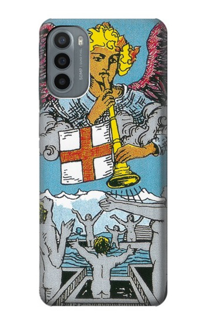 W3743 Tarot Card The Judgement Hülle Schutzhülle Taschen und Leder Flip für Motorola Moto G31