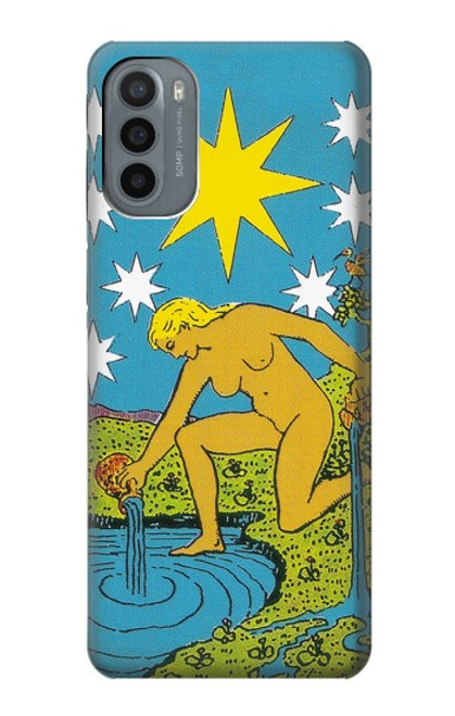 W3744 Tarot Card The Star Hülle Schutzhülle Taschen und Leder Flip für Motorola Moto G31