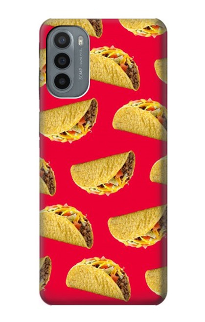 W3755 Mexican Taco Tacos Hülle Schutzhülle Taschen und Leder Flip für Motorola Moto G31