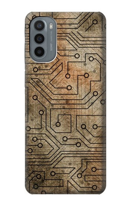 W3812 PCB Print Design Hülle Schutzhülle Taschen und Leder Flip für Motorola Moto G31