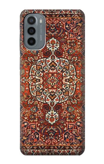 W3813 Persian Carpet Rug Pattern Hülle Schutzhülle Taschen und Leder Flip für Motorola Moto G31