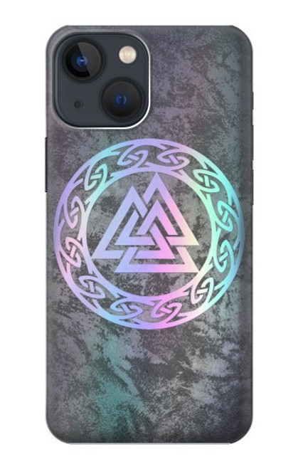 W3833 Valknut Odin Wotans Knot Hrungnir Heart Hülle Schutzhülle Taschen und Leder Flip für iPhone 13