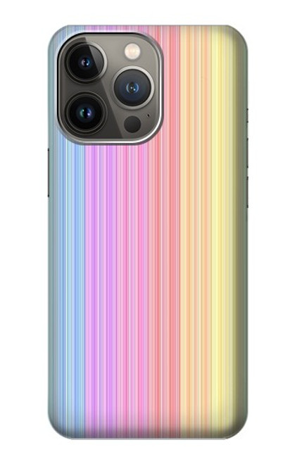 W3849 Colorful Vertical Colors Hülle Schutzhülle Taschen und Leder Flip für iPhone 13 Pro Max