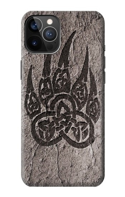 W3832 Viking Norse Bear Paw Berserkers Rock Hülle Schutzhülle Taschen und Leder Flip für iPhone 12, iPhone 12 Pro