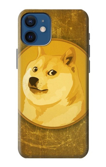 W3826 Dogecoin Shiba Hülle Schutzhülle Taschen und Leder Flip für iPhone 12 mini