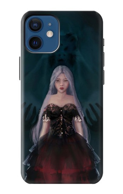 W3847 Lilith Devil Bride Gothic Girl Skull Grim Reaper Hülle Schutzhülle Taschen und Leder Flip für iPhone 12 mini