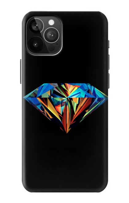 W3842 Abstract Colorful Diamond Hülle Schutzhülle Taschen und Leder Flip für iPhone 12 Pro Max