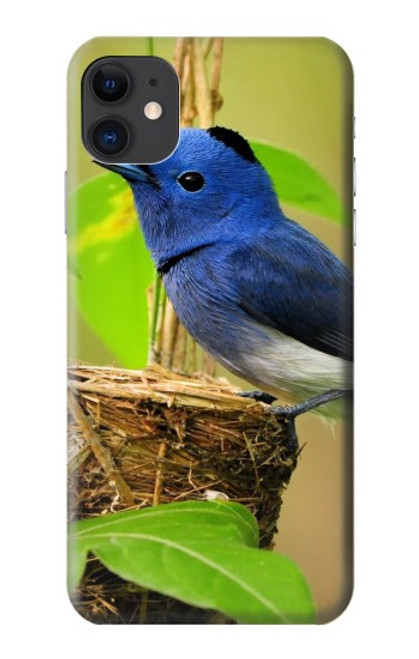 W3839 Bluebird of Happiness Blue Bird Hülle Schutzhülle Taschen und Leder Flip für iPhone 11