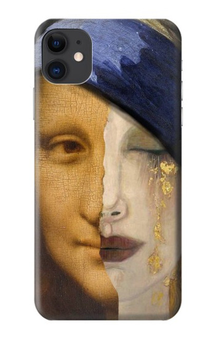 W3853 Mona Lisa Gustav Klimt Vermeer Hülle Schutzhülle Taschen und Leder Flip für iPhone 11