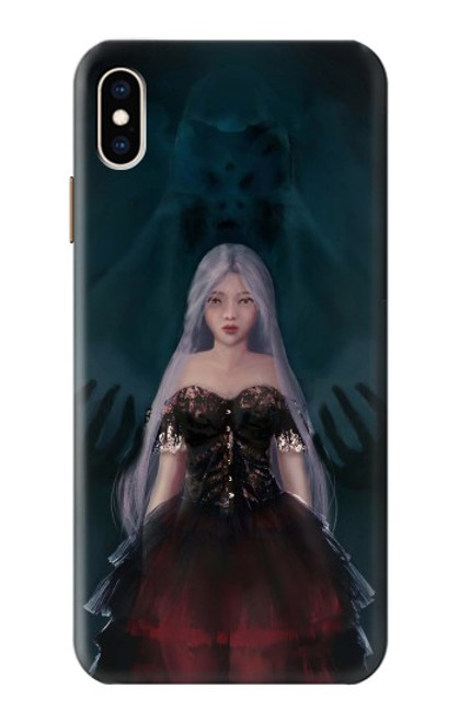 W3847 Lilith Devil Bride Gothic Girl Skull Grim Reaper Hülle Schutzhülle Taschen und Leder Flip für iPhone XS Max