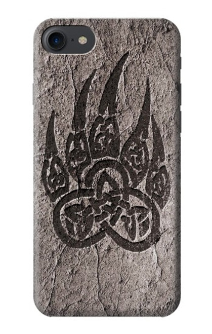 W3832 Viking Norse Bear Paw Berserkers Rock Hülle Schutzhülle Taschen und Leder Flip für iPhone 7, iPhone 8, iPhone SE (2020) (2022)