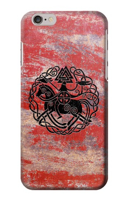 W3831 Viking Norse Ancient Symbol Hülle Schutzhülle Taschen und Leder Flip für iPhone 6 6S