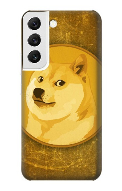 W3826 Dogecoin Shiba Hülle Schutzhülle Taschen und Leder Flip für Samsung Galaxy S22