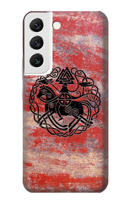 W3831 Viking Norse Ancient Symbol Hülle Schutzhülle Taschen und Leder Flip für Samsung Galaxy S22