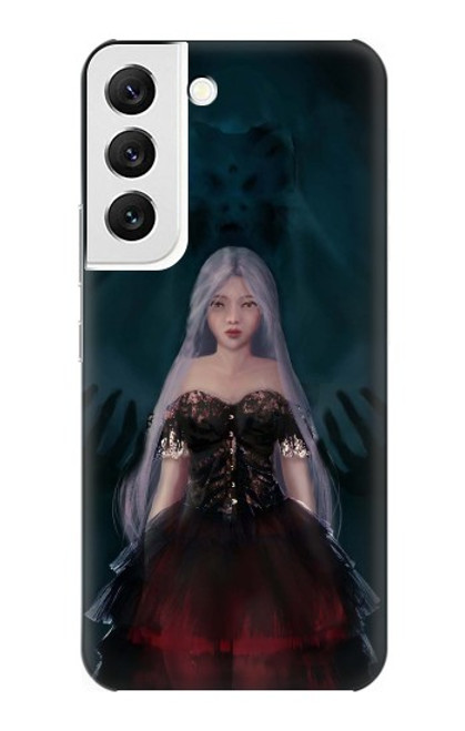 W3847 Lilith Devil Bride Gothic Girl Skull Grim Reaper Hülle Schutzhülle Taschen und Leder Flip für Samsung Galaxy S22