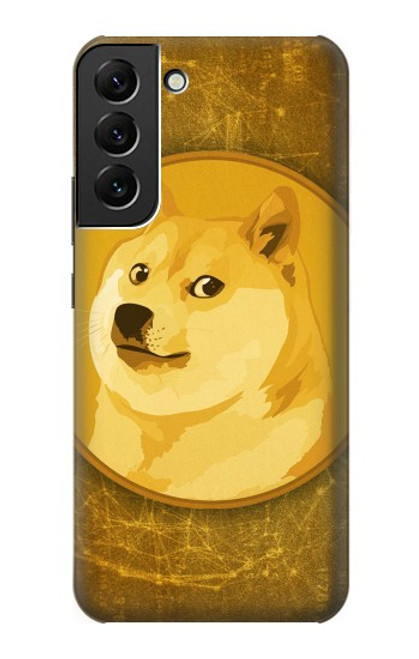 W3826 Dogecoin Shiba Hülle Schutzhülle Taschen und Leder Flip für Samsung Galaxy S22 Plus