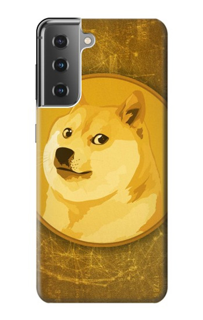 W3826 Dogecoin Shiba Hülle Schutzhülle Taschen und Leder Flip für Samsung Galaxy S21 Plus 5G, Galaxy S21+ 5G