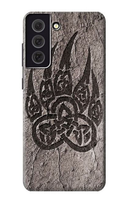 W3832 Viking Norse Bear Paw Berserkers Rock Hülle Schutzhülle Taschen und Leder Flip für Samsung Galaxy S21 FE 5G