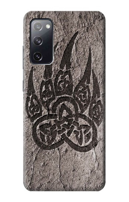 W3832 Viking Norse Bear Paw Berserkers Rock Hülle Schutzhülle Taschen und Leder Flip für Samsung Galaxy S20 FE