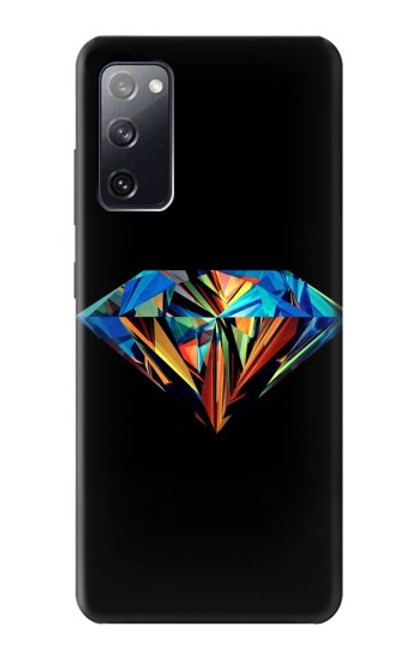 W3842 Abstract Colorful Diamond Hülle Schutzhülle Taschen und Leder Flip für Samsung Galaxy S20 FE