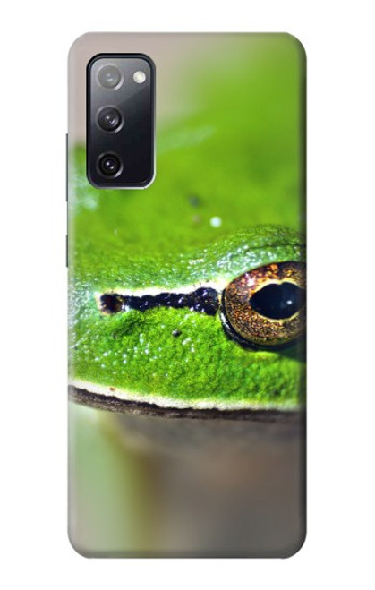 W3845 Green frog Hülle Schutzhülle Taschen und Leder Flip für Samsung Galaxy S20 FE