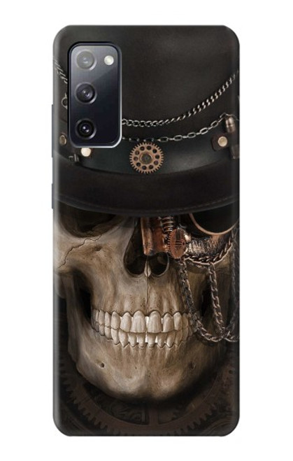 W3852 Steampunk Skull Hülle Schutzhülle Taschen und Leder Flip für Samsung Galaxy S20 FE