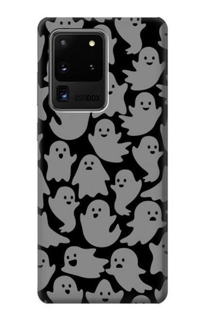 W3835 Cute Ghost Pattern Hülle Schutzhülle Taschen und Leder Flip für Samsung Galaxy S20 Ultra