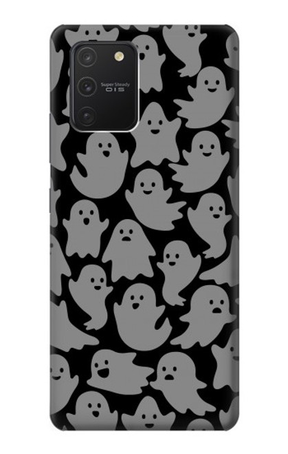 W3835 Cute Ghost Pattern Hülle Schutzhülle Taschen und Leder Flip für Samsung Galaxy S10 Lite