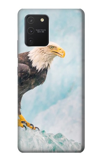 W3843 Bald Eagle On Ice Hülle Schutzhülle Taschen und Leder Flip für Samsung Galaxy S10 Lite