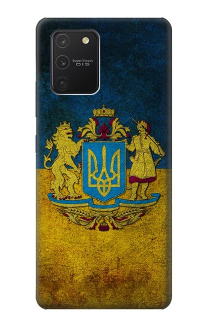 W3858 Ukraine Vintage Flag Hülle Schutzhülle Taschen und Leder Flip für Samsung Galaxy S10 Lite