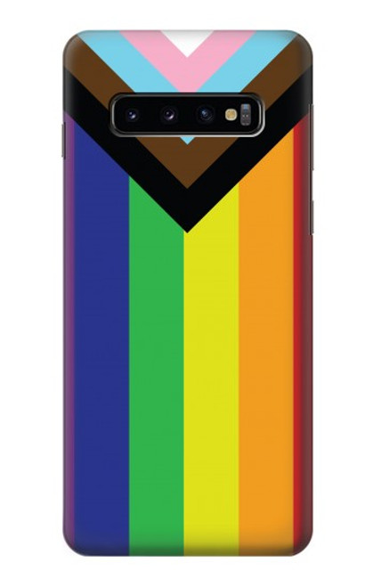 W3846 Pride Flag LGBT Hülle Schutzhülle Taschen und Leder Flip für Samsung Galaxy S10
