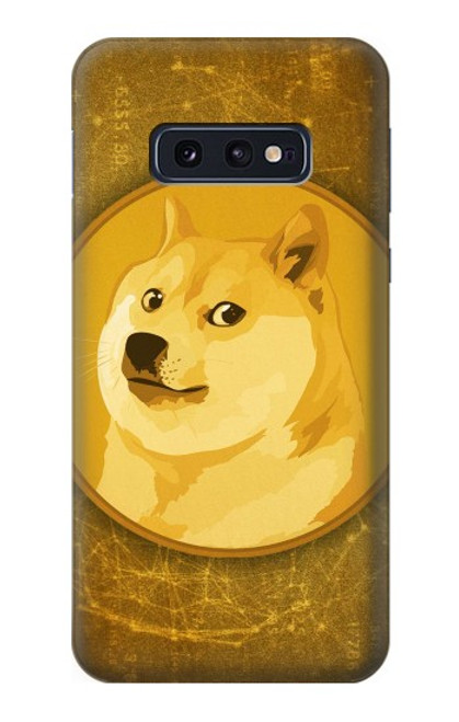 W3826 Dogecoin Shiba Hülle Schutzhülle Taschen und Leder Flip für Samsung Galaxy S10e