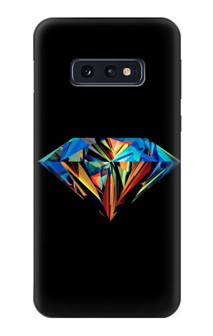 W3842 Abstract Colorful Diamond Hülle Schutzhülle Taschen und Leder Flip für Samsung Galaxy S10e