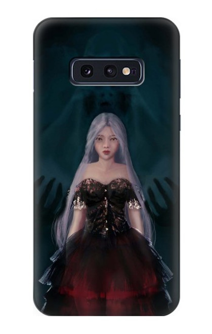 W3847 Lilith Devil Bride Gothic Girl Skull Grim Reaper Hülle Schutzhülle Taschen und Leder Flip für Samsung Galaxy S10e