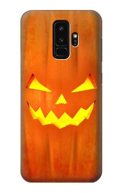 W3828 Pumpkin Halloween Hülle Schutzhülle Taschen und Leder Flip für Samsung Galaxy S9 Plus