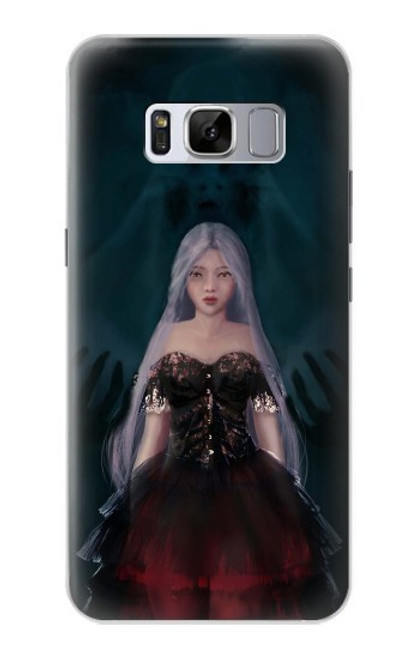 W3847 Lilith Devil Bride Gothic Girl Skull Grim Reaper Hülle Schutzhülle Taschen und Leder Flip für Samsung Galaxy S8