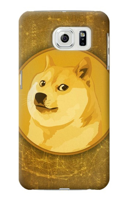 W3826 Dogecoin Shiba Hülle Schutzhülle Taschen und Leder Flip für Samsung Galaxy S7 Edge