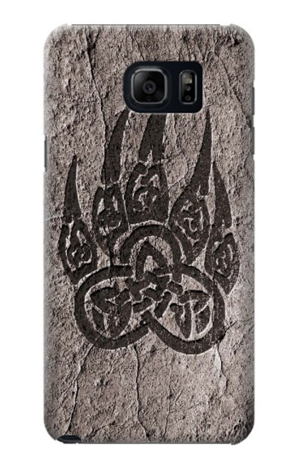 W3832 Viking Norse Bear Paw Berserkers Rock Hülle Schutzhülle Taschen und Leder Flip für Samsung Galaxy S6 Edge Plus